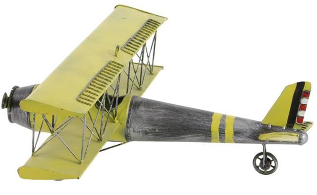 Deco Marche Yellow Airplane Wall Decor-1