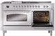 Ilve® Nostalgie II Series 60" Stainless Steel Pro Style Dual Fuel Range-3