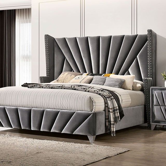 Furniture of America® CarNatural Tone 5-Piece Bedroom Set-1