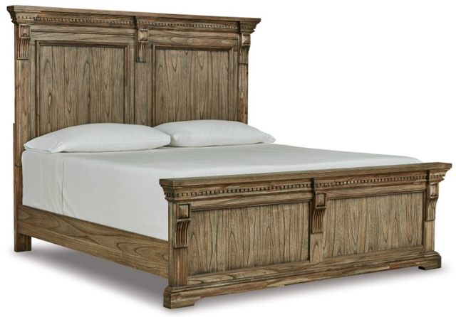 Signature Design by Ashley® Markenburg 5-Piece Brown Queen Panel Bed Set-1