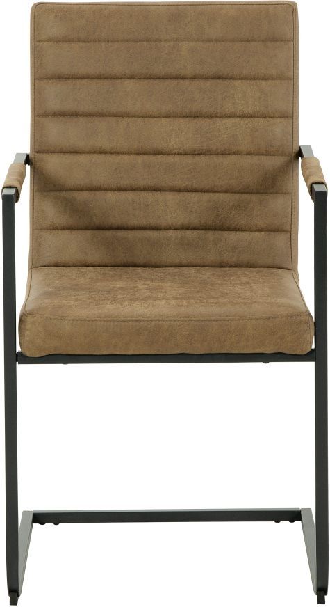 Signature Design by Ashley® Strumford Black/Caramel Dining Arm Chair-2