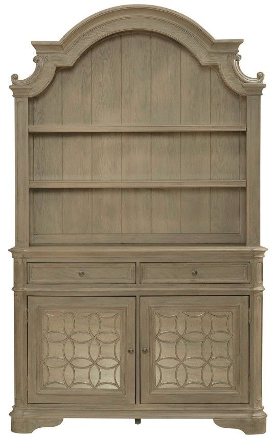 Liberty Furniture Magnolia Manor Weathered Bisque Hutch and Buffet-2