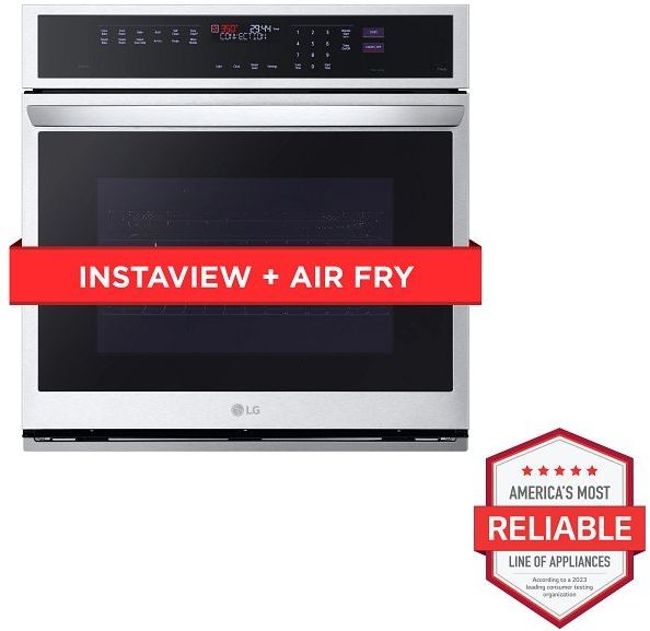 Clearance LG 30” PrintProof® Stainless Steel Built In Single Electric Wall Oven-2