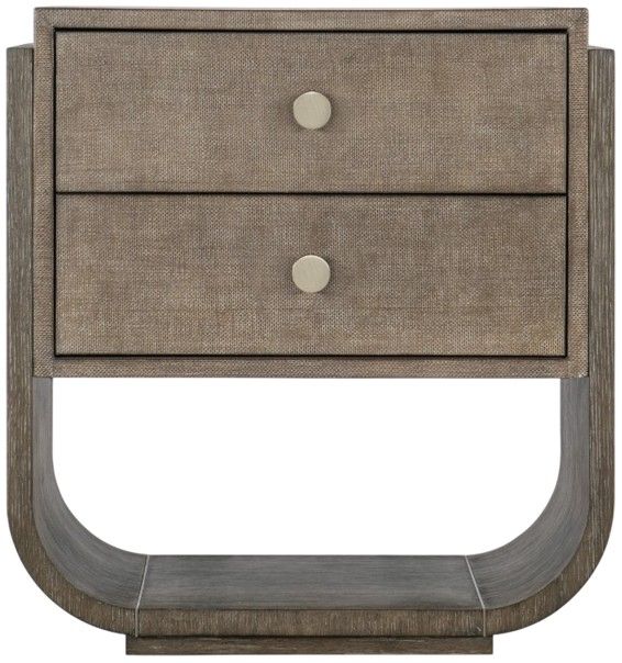 Hooker® Furniture Modern Mood Mink 2-Drawer Nightstand-2