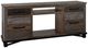 International Furniture Direct Loft Brown Gray Fireplace TV Stand-0