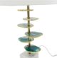 A & B Home Cabrini Lamp with Smoked Glass Shade-1