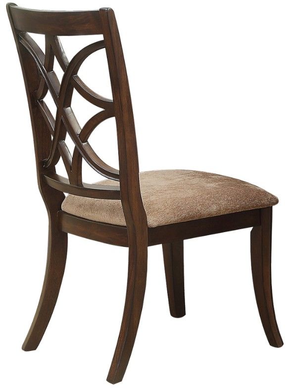 Homelegance® Keegan Beige/Cherry Dining Side Chair-3