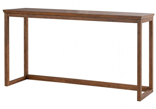 Furniture of America® Daventry 4-Piece Beige/Walnut Sofa Table with Counter Stools-3