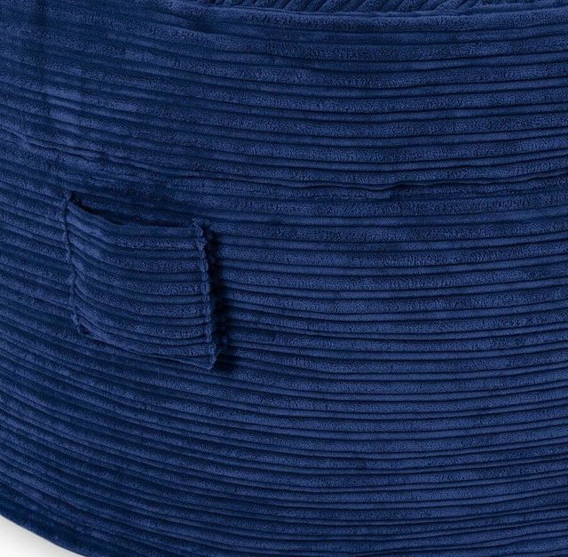 CordaRoy's® Nest Navy Terry Corduroy King Adult Bean Bag Chair-1
