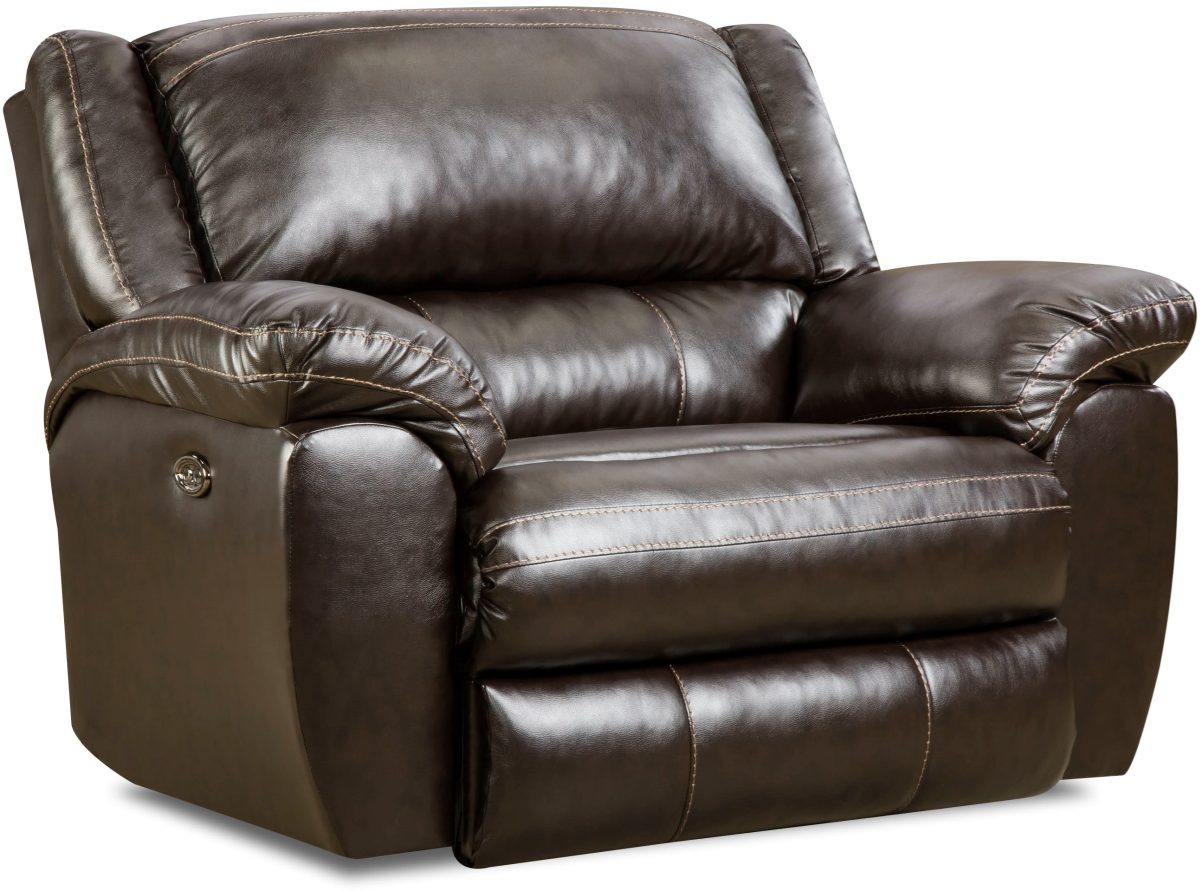 United Furniture Industries 50433BR Brown Cuddler Recliner L.V. Sofa Factory Henderson NV