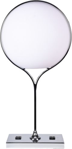 Lampe de table Globo blanc opale/chrome de Renwil®