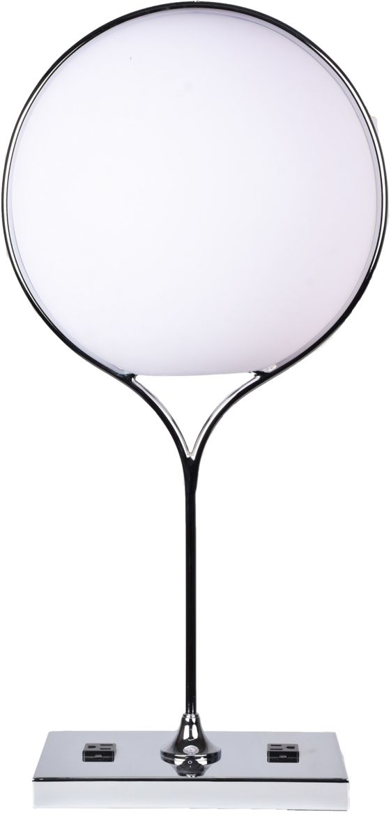 Renwil® Globo Chrome/Opal White Table Lamp-0