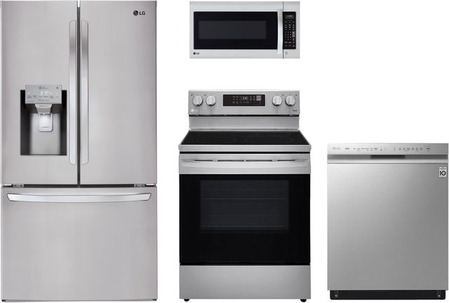 LG 4 Piece Kitchen Package-Stainless Steel-0
