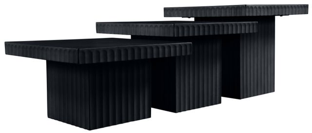 Meridian Furniture Spencer 3-Piece Black Occasional Table Set-1