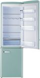 Unique® Appliances Classic Retro 22" 8.7 Cu. Ft. Ocean Mist Turquoise Counter Depth Bottom Freezer Refrigerator-3