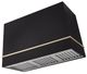 AGA Loge 48" Matte Black Wall Mounted Range Hood with Antique Brass Trim-0