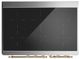 Ilve® Majestic III 40" Blue Gray Pro Style Induction Range with Triple Glass Door and Brass Trim-3