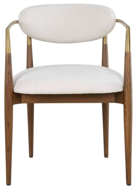Uttermost® Moxie Walnut Dining Arm Chair-3