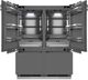 ZLINE Autograph Edition 60" 32.2 Cu. Ft. Panel Ready Built-In French Door Refrigerator with Graphite Gray Interior and Champagne Bronze Accents-1