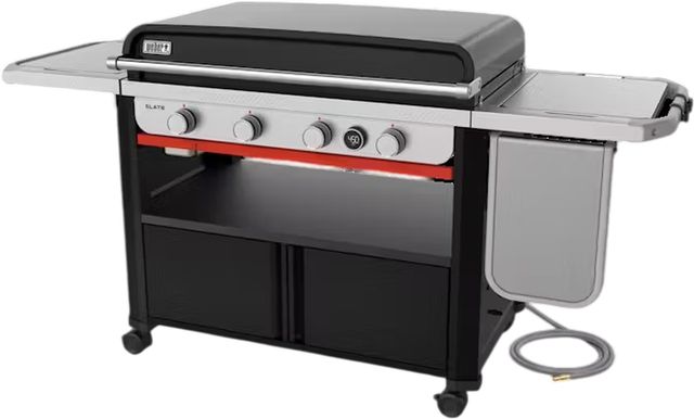 Weber® Slate® 4-Burner Black Natural Gas Freestanding Griddle-4