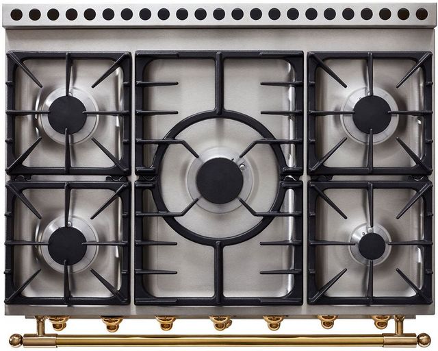 La Cornue CornuFé 90 AlberTine 36" Gloss Black Pro Style Dual Fuel Range-2