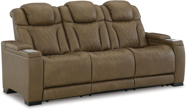 Signature Design by Ashley® Strikefirst Nutmeg Power Reclining Sofa-0