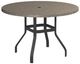 Homecrest™ Outdoor Living Customizable Stonegate Aluminum/Stone Round Outdoor Balcony Table with Hole -0