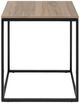 Natuzzi Editions Cabaret Blonde Ash Square Accent Table with Matte Coffee Base-0