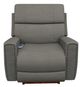 La-Z-Boy® Apollo Blue Grey Leather Power Rocking Recliner with Heat and Massage-1