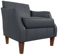 Best® Home Furnishings Customizable Ashelle Leather Club Chair with Dark Walnut Legs