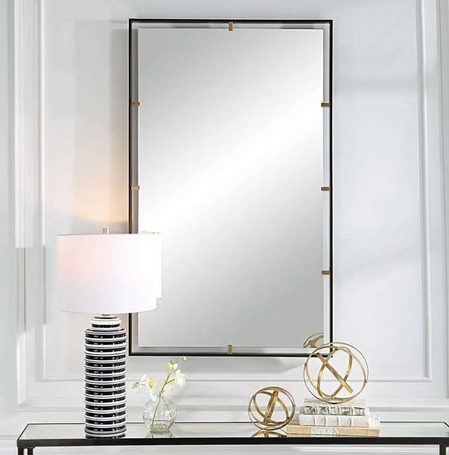 Uttermost® Egon Bronze Rectangular Mirror-1