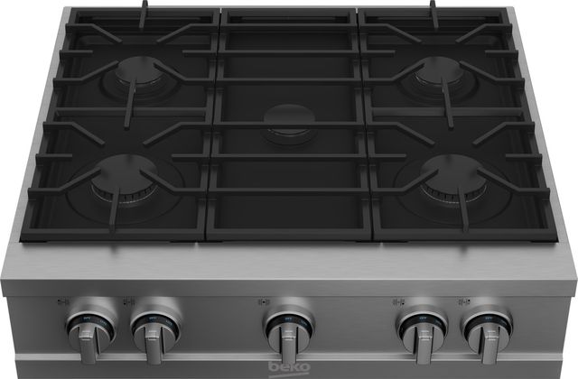 Beko 30" Stainless Steel Built In Gas Rangetop-2