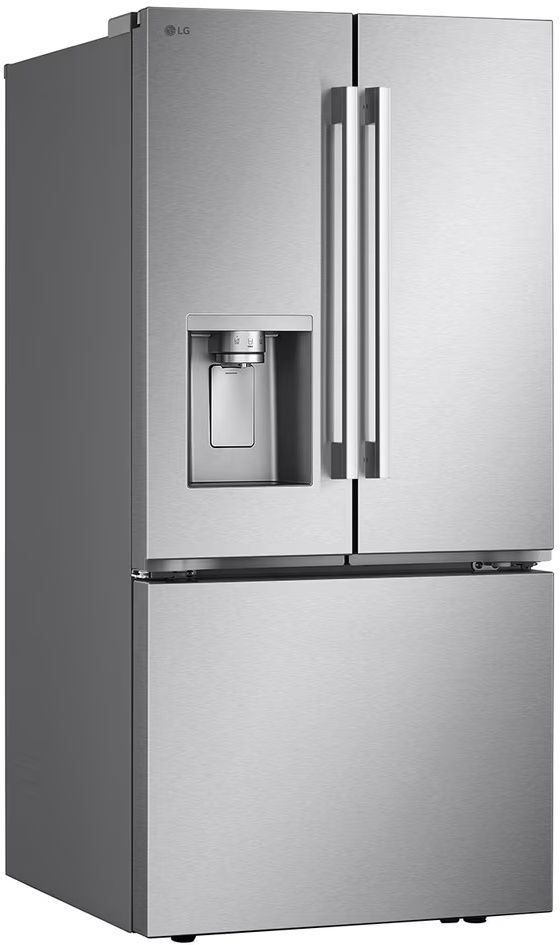 LG 33" 24.5 Cu. Ft. Stainless Steel French Door Refrigerator with Ice & Water Dispenser and Dual Ice Maker-2