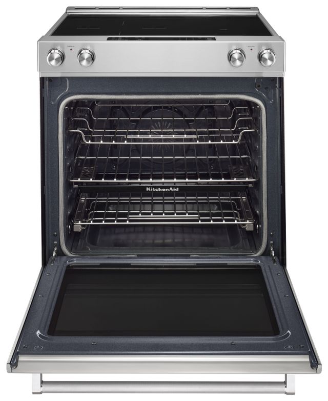 KitchenAid® 30" Stainless Steel Slide In Electric Convection Range-1