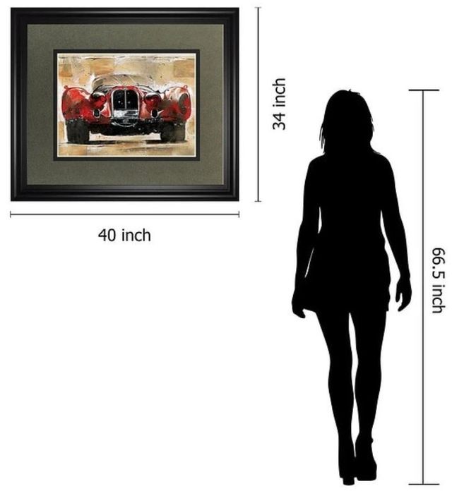 Classy Art Vintage Red by Wiley, M.G. Wall Art-3