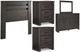 Signature Design by Ashley® Brinxton 5-Piece Charcoal King/California King Panel Headboard Bed Set-0
