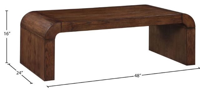 Meridian Furniture Toulon Brown Walnut Coffee Table-4