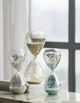 A & B Home Peleus White 30-Minute Silvered Hourglass-5