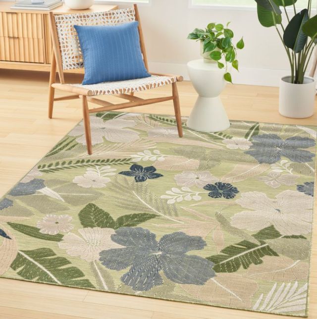 Nourison Home™ Suncoast Blue/Green 5'x7' Area Rug-2