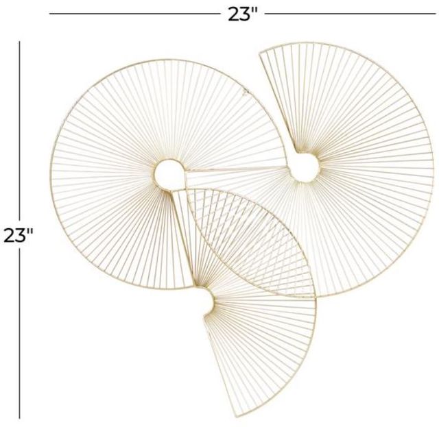 Deco Marche Cosmoliving Gold Metal Sunburst Wall Decor-3