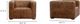 Moe's Home Collection Castle Brown Leather Chair-2