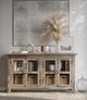 Jofran Inc. Rustic Shores Gray Wash 4-Door Low Accent Cabinet-1
