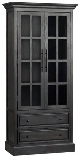 Crestview Collection Oak Brown Curio Cabinet