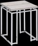 ACME Furniture Chafik Natural Oak End Table with Chrome Base-0