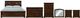 Millennium® by Ashley Porter 6-Piece Rustic Brown California King Sleigh Bed Set-0