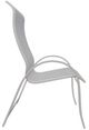 Telescope Casual Aruba Abalone/Warm Gray Aluminum/Fabric Outdoor Sling Supreme Stacking Arm Chair-2