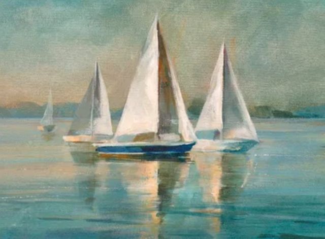 Stylecraft Sailboats at Sunrise Wall Art-1