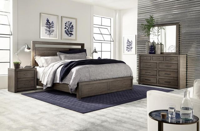 aspenhome® Modern Loft Graystone 2-Drawer Nightstand-3