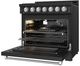 Thor Kitchen Gordon Ramsay Collection 36" Black Pro Style Liquid Propane Range with Precision Knob Control and Stainless Steel Trim-4