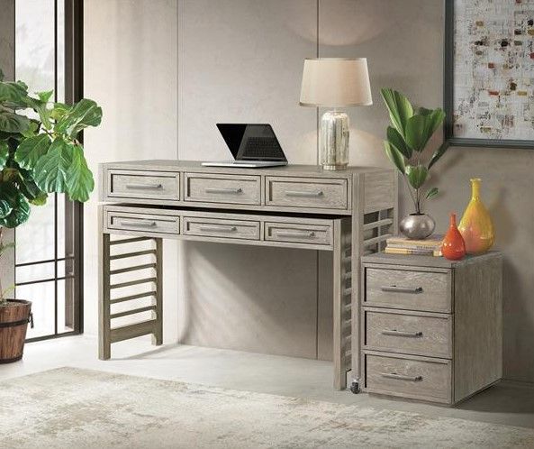 Riverside Furniture Fresh Perspectives Casual Taupe Swivel Desk-3